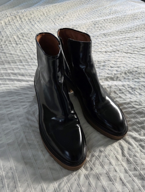 Dries Van Noten Shoes - Dries Van Noten Patent Leather Ankle Boots